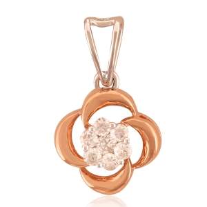 Beautifully Crafted Diamond Pendant in 18k gold with Certified Diamonds - PD1021P, PD1021PER